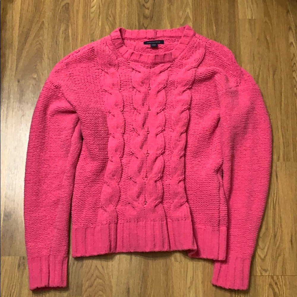 Cable knit sweater